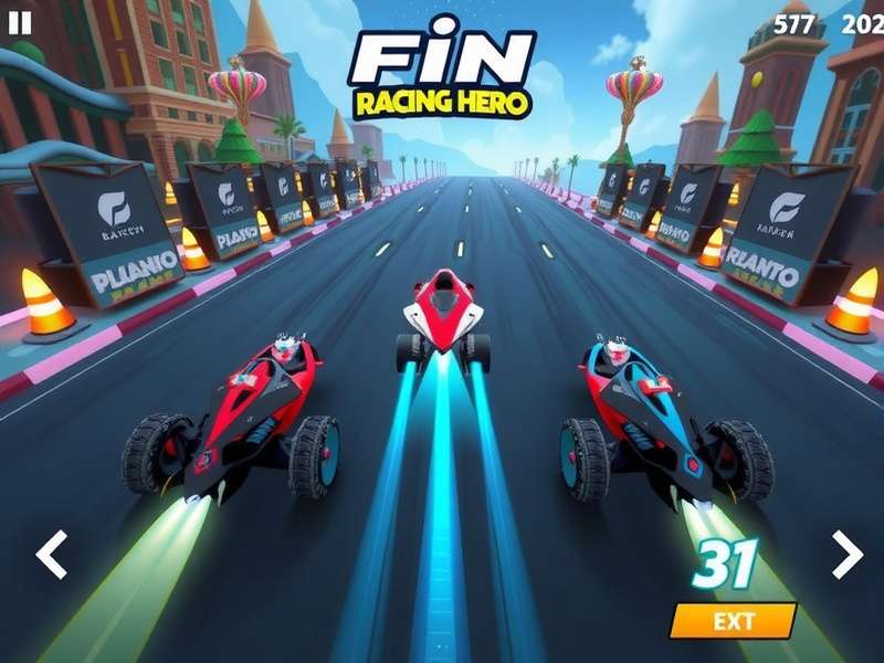 Fin Racing Hero community event showing players competing in a tournament